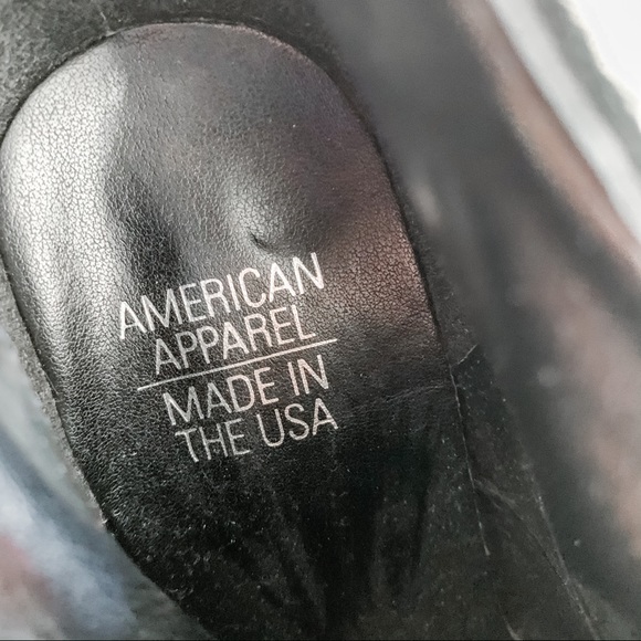 🧙‍♀️ AMERICAN APPAREL Black Suede Booties 🧙‍♀️ - Picture 3 of 7